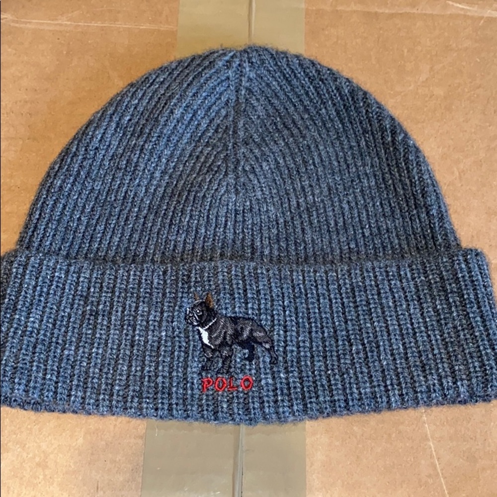 ♠️Grey Branded Polo Beanie♠️